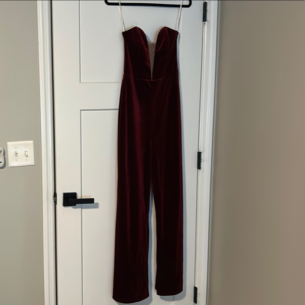 Lulu's Burgundy Jumpsuit